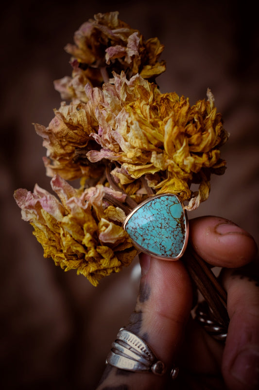 TRILLION - Bague T56 en Argent & Turquoise Qingu