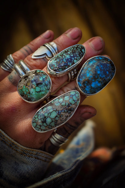 KINGMAN - Bague T56 en Argent & Turquoise Kingman