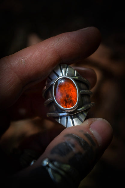 ROYAL - Bague réglable Grenat