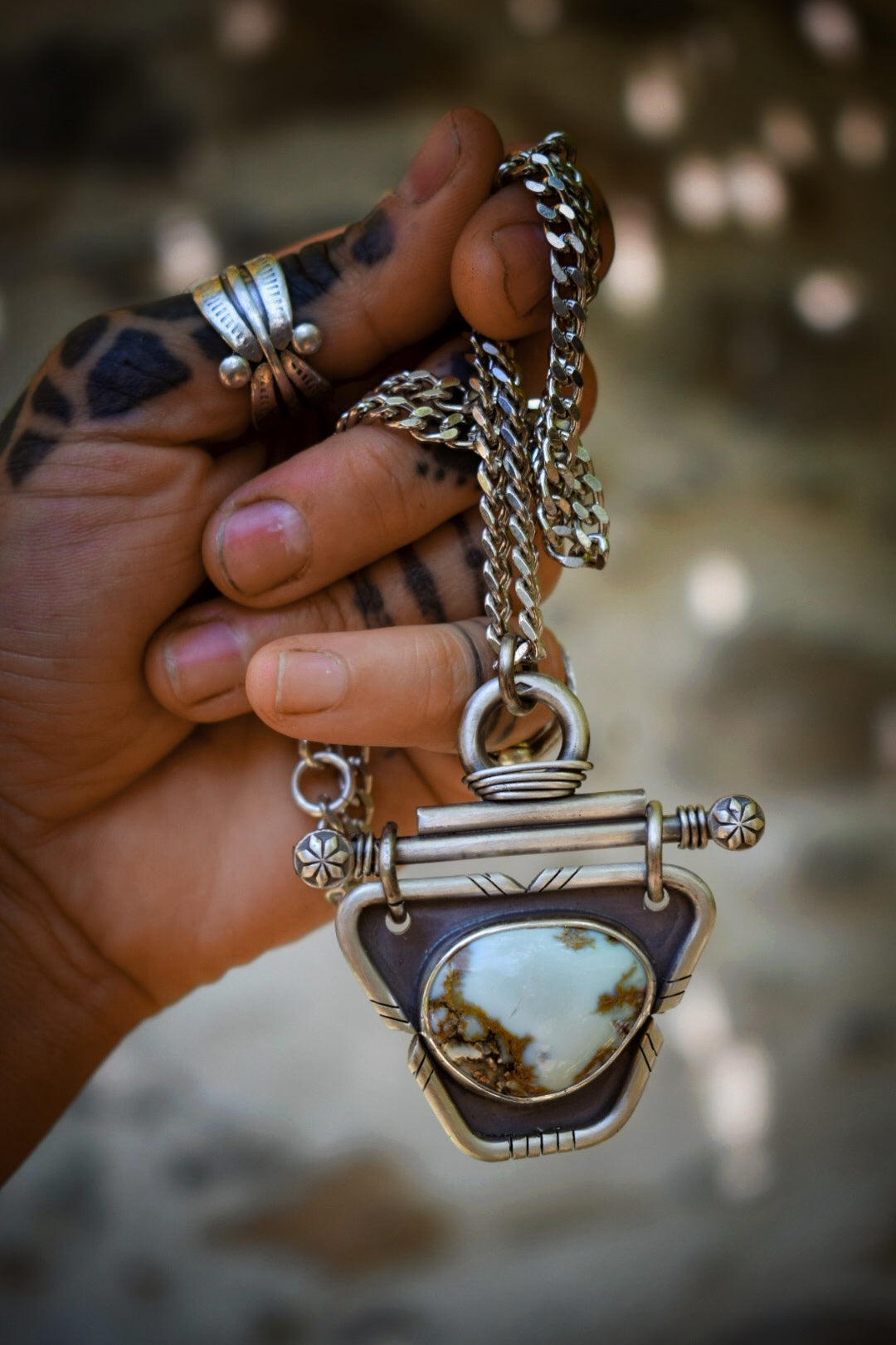 ALOE - Pendentif Aloé Variscite