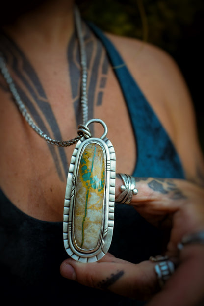 RIVIÈRE - Pendentif Turquoise Royston