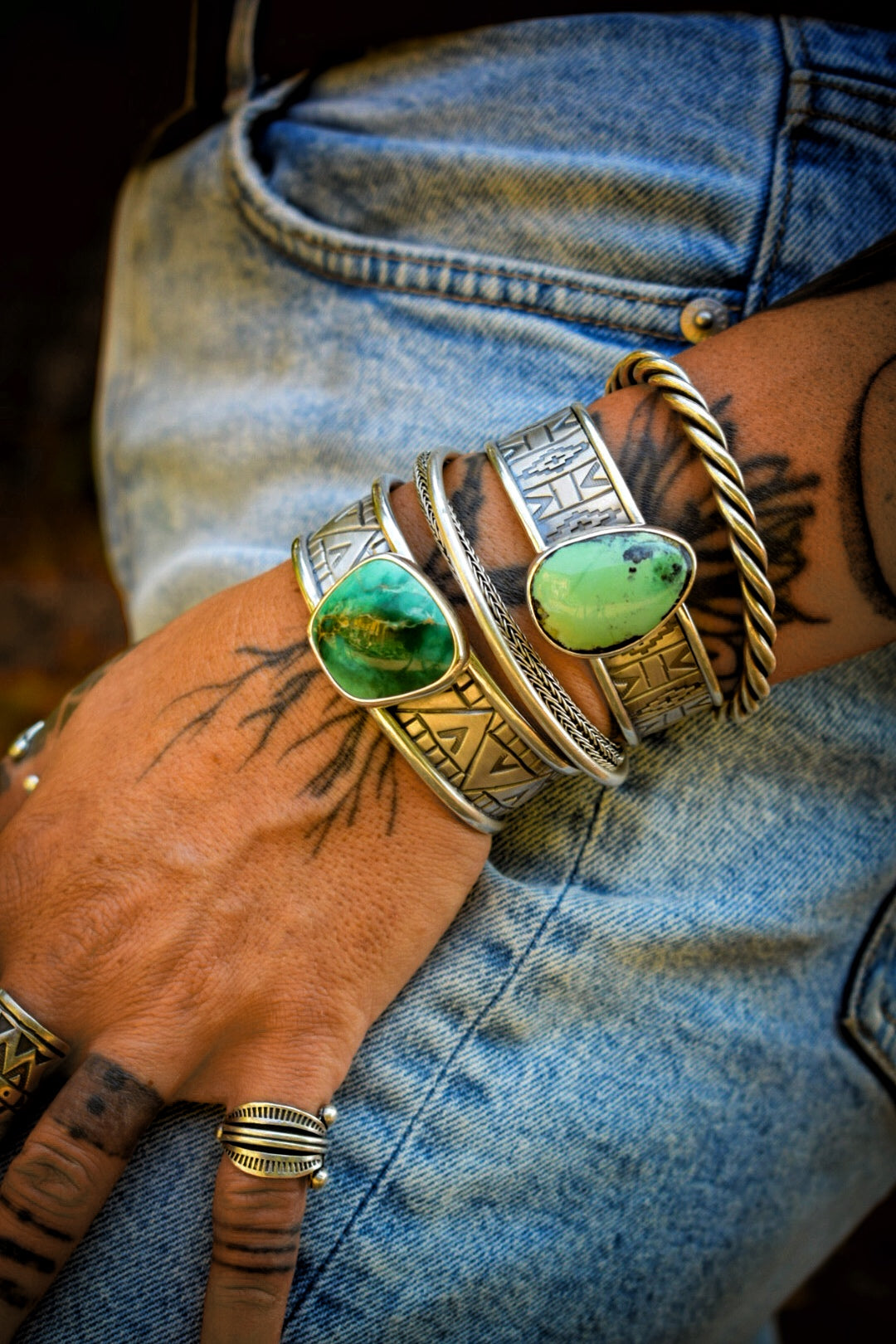 HIGH GRADE - Bracelet Variscite Broken Arrow