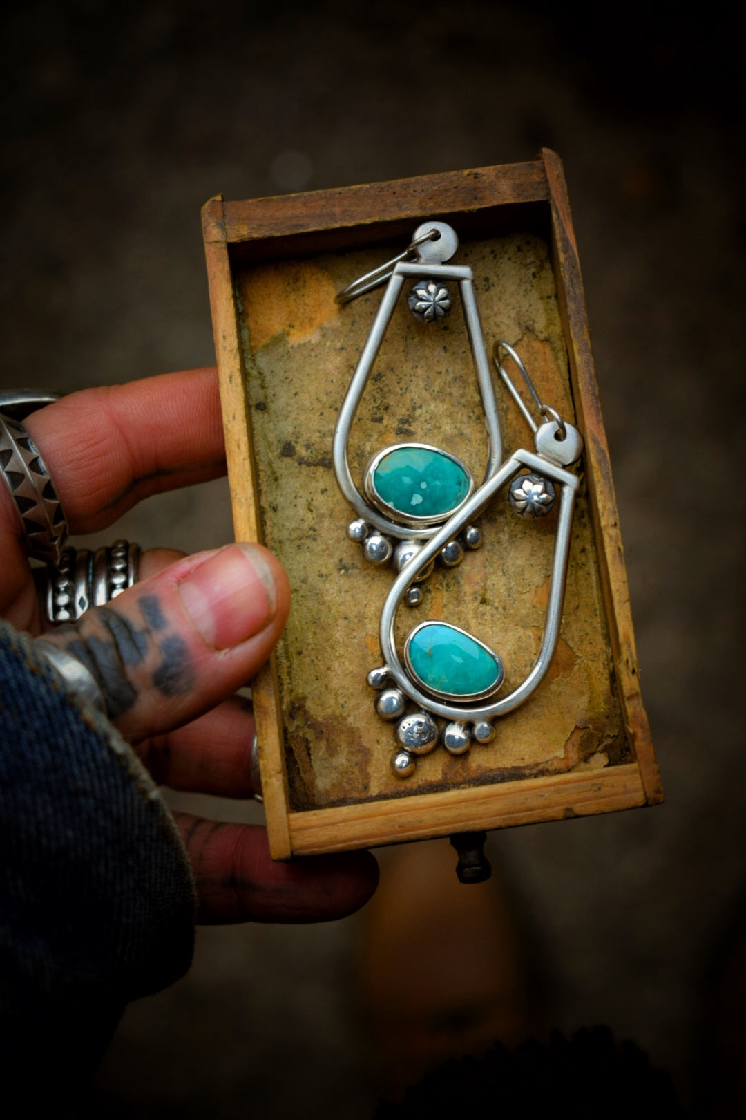BOUKLASSES - Boucles d’oreilles en Argent & Turquoises