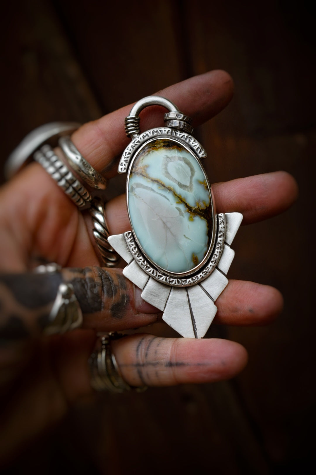 ALOE - Pendentif Aloe Variscite