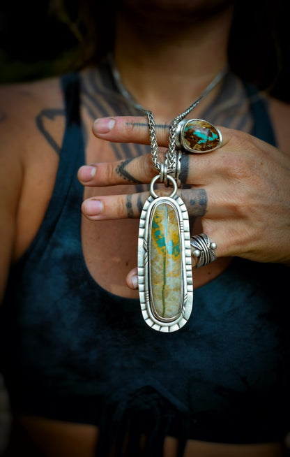 RIVIÈRE - Pendentif Turquoise Royston