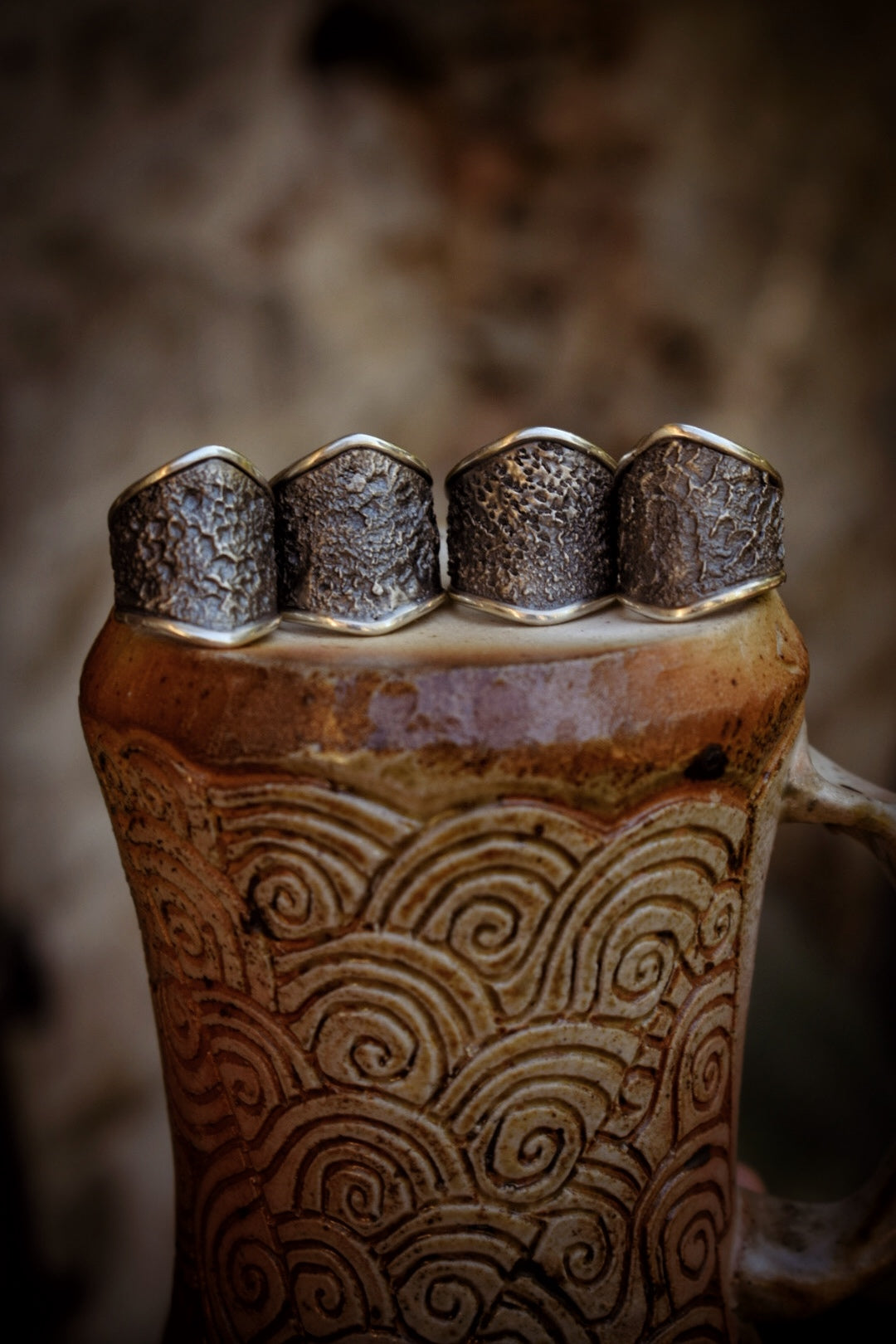 BRUT - Bague réglable texturée