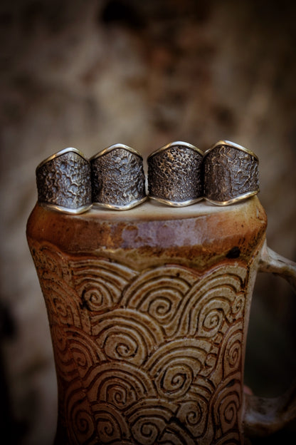 BRUT - Bague réglable texturée