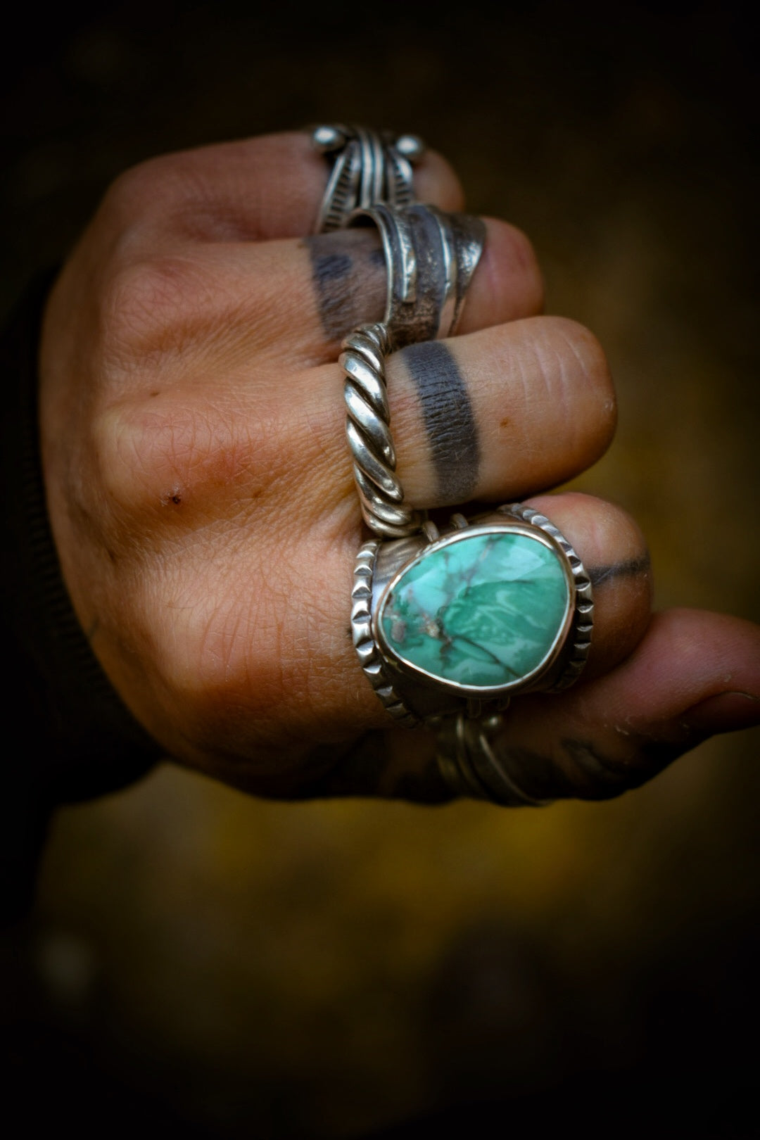 CARMEL - Bague réglable Carmel Mountain Variscite