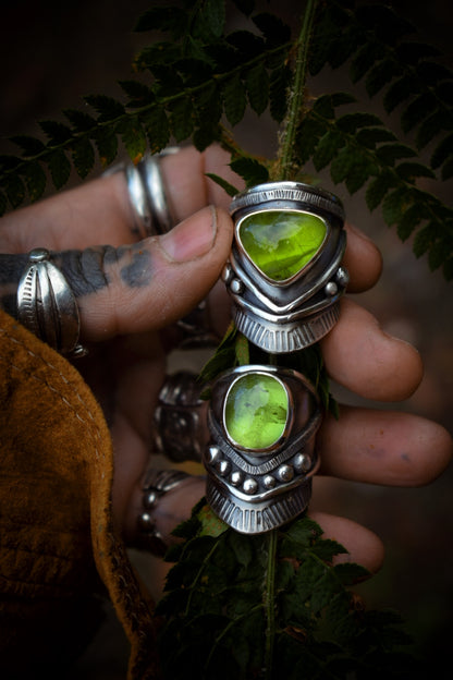 POMME - Bague réglable Péridot