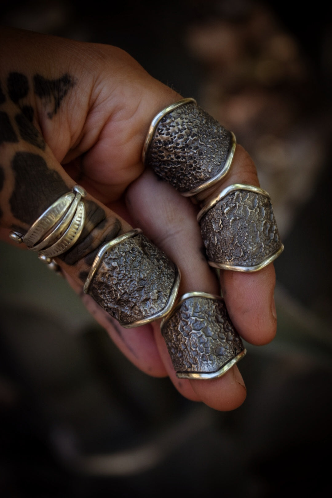 BRUT - Bague réglable texturée