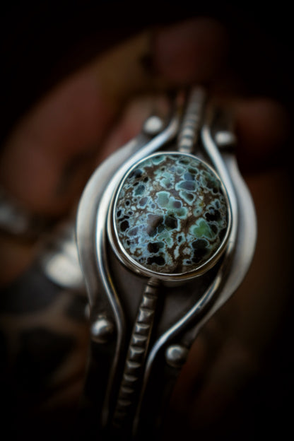 GECKO - Bracelet en Argent & Variscite Gecko