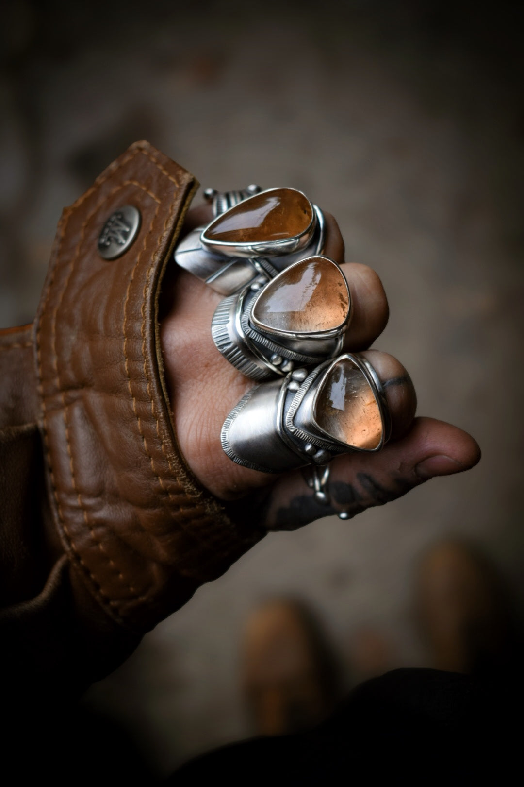 IMPÉRIALE - Bague réglable Topaze Impériale
