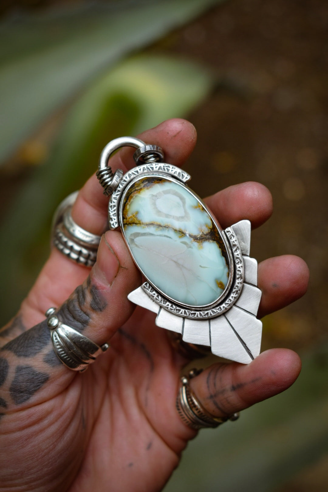 ALOE - Pendentif Aloe Variscite