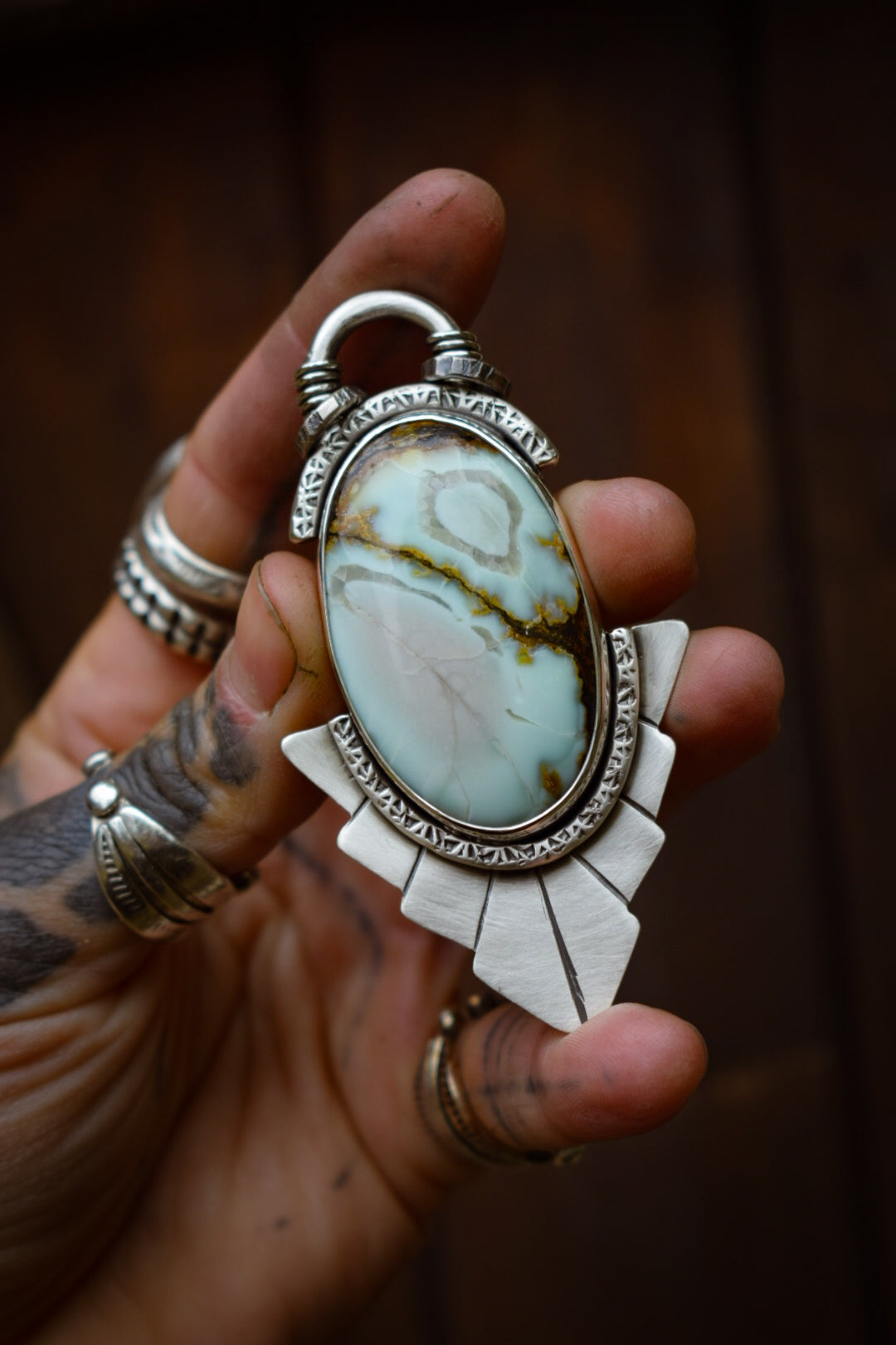 ALOE - Pendentif Aloe Variscite