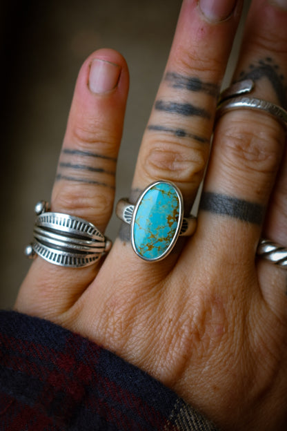 NUMBER8 - Bague Turquoise #8 T52