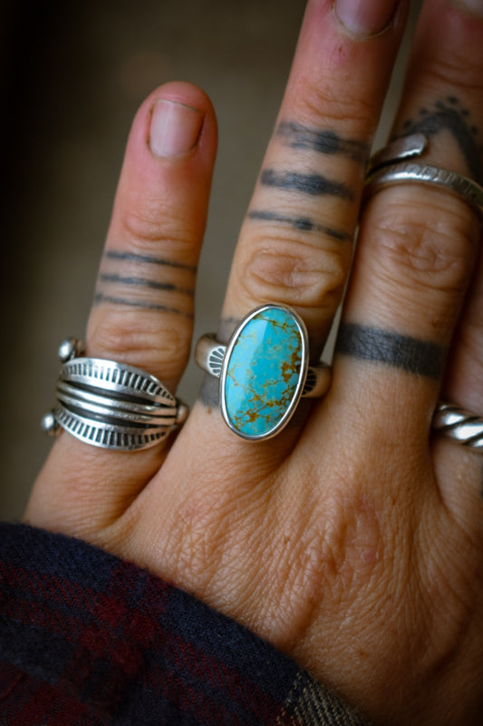 NUMBER8 - Bague Turquoise #8 T52