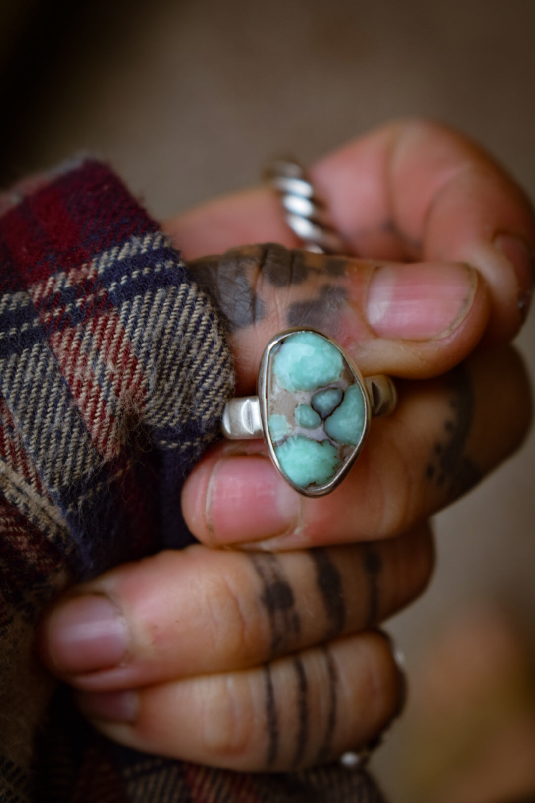 BLOOM - Bague Variscite Desert Bloom T54