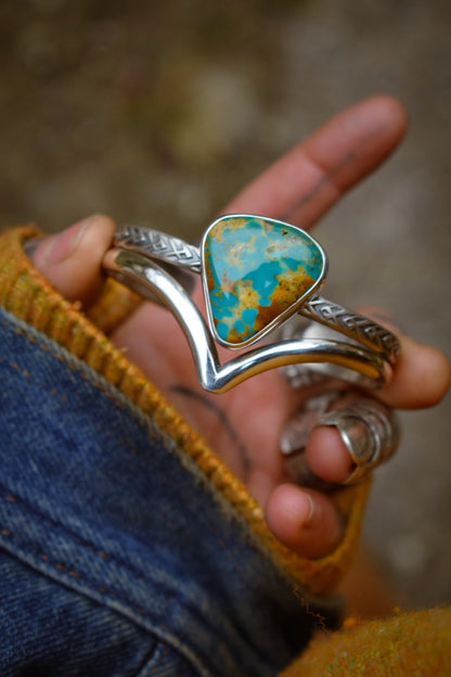 ROYSTON - Bracelet en Argent & Turquoise Royston