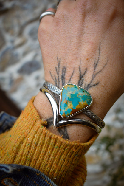 ROYSTON - Bracelet en Argent & Turquoise Royston