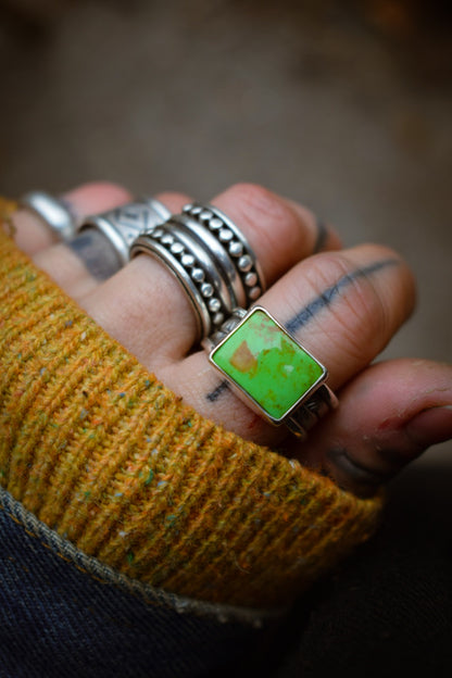 MANHATTAN - Bague T63 en Argent & Turquoise Manhattan Green