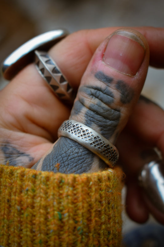 BRUT - Bague réglable en Argent