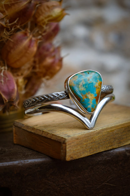 ROYSTON - Bracelet en Argent & Turquoise Royston