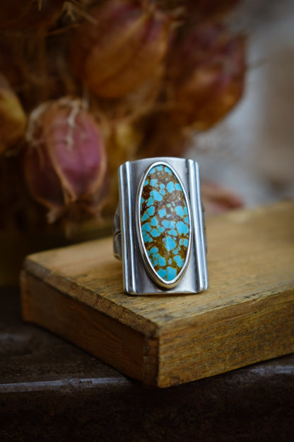 NUMBER8 - Bague T58 en Argent & Turquoise #8