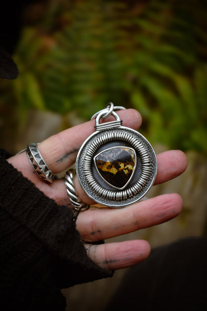 BLACKJACK - Pendentif en Argent & Turquoise BlackJack