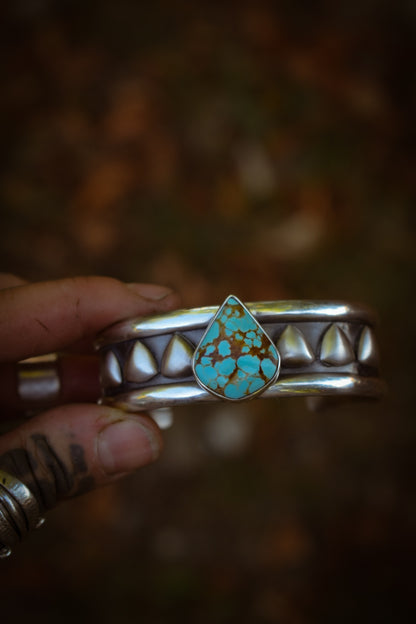 NUMBER 8 - Silver &amp; Turquoise Bracelet #8