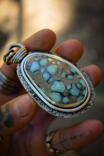 BLOOM - Pendentif Variscite Desert Bloom