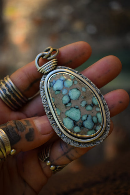 BLOOM - Pendentif Variscite Desert Bloom