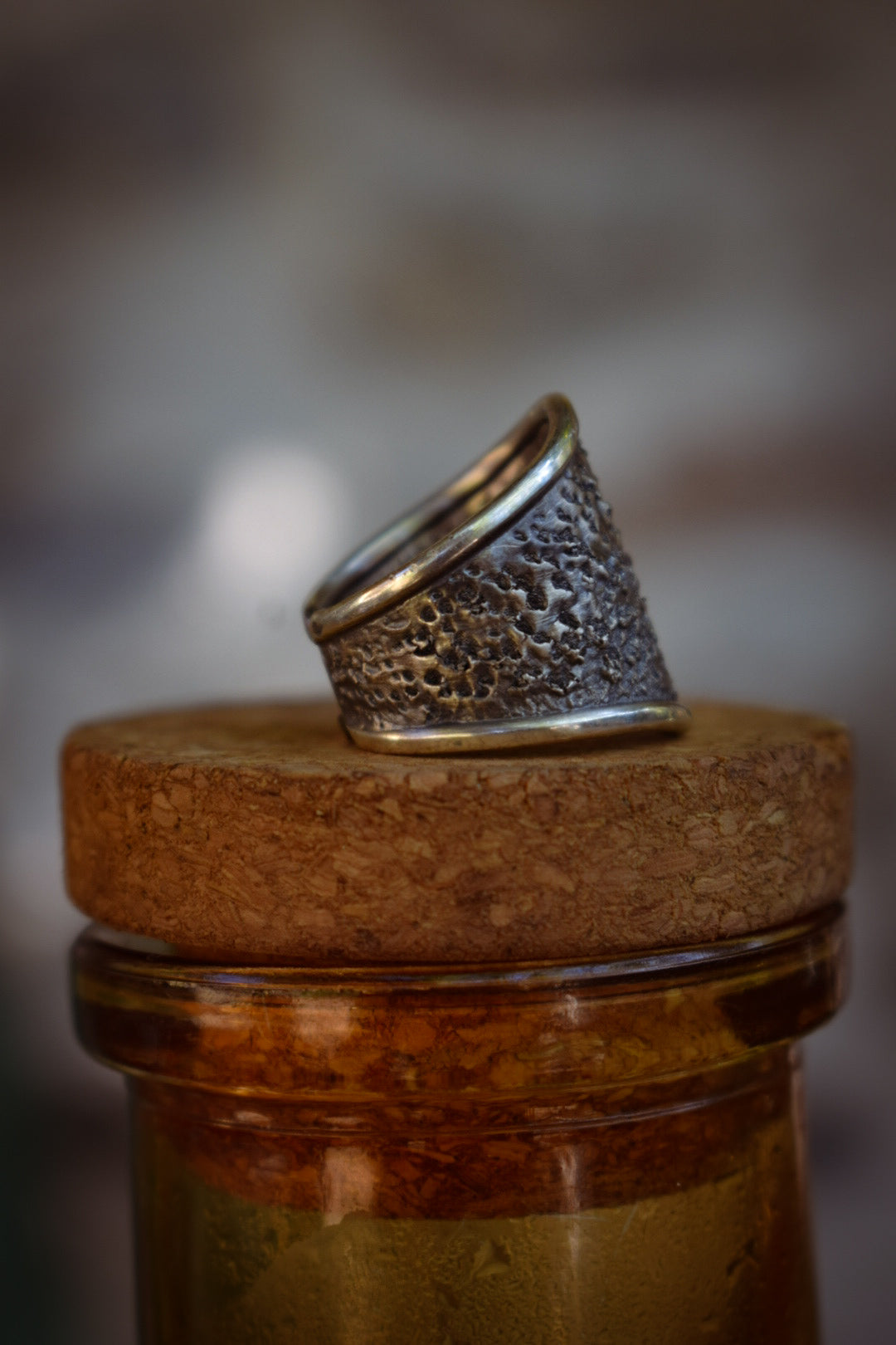 BRUT - Bague réglable texturé