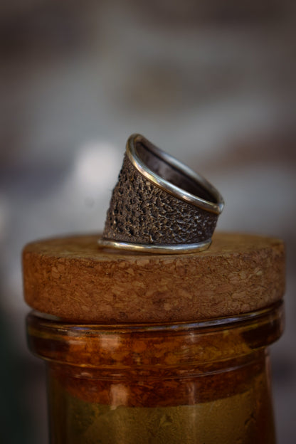 BRUT - Bague réglable texturé