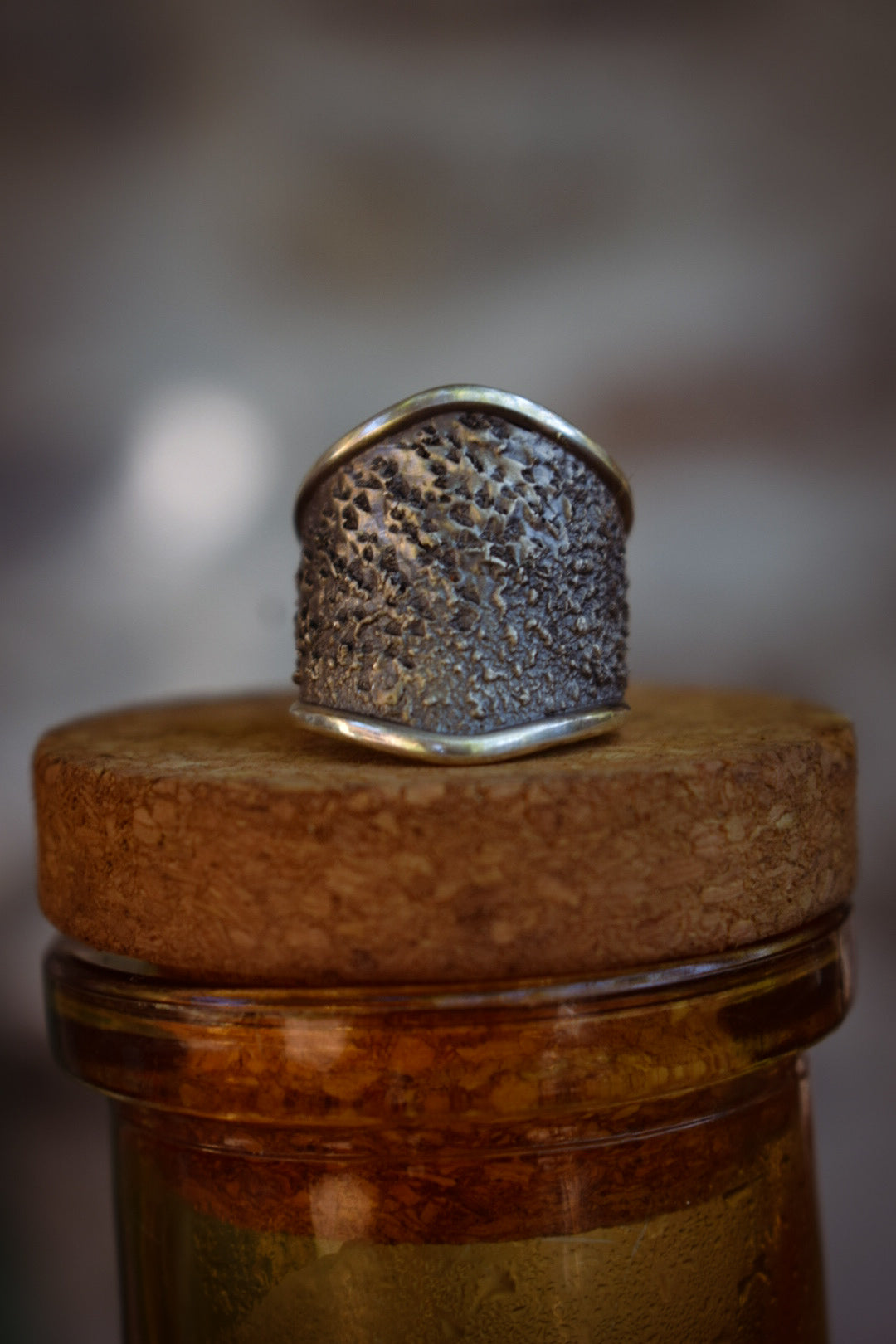 BRUT - Bague réglable texturé