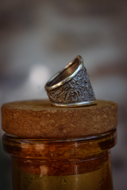 BRUT - Bague réglable texturée