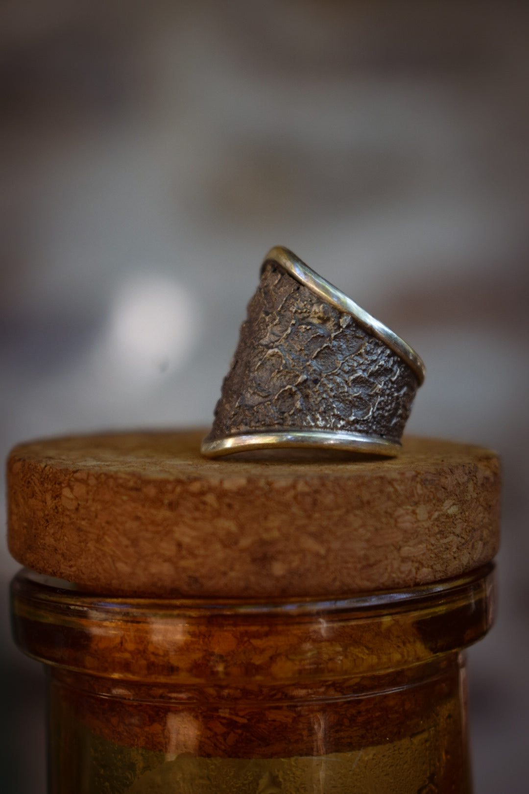 BRUT - Bague réglable texturée
