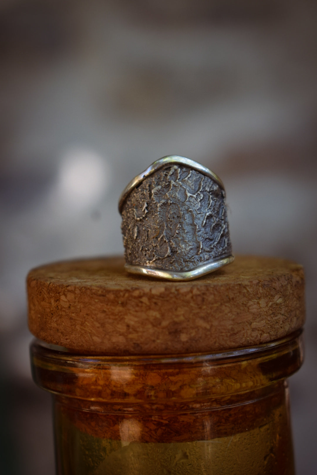 BRUT - Bague réglable texturée