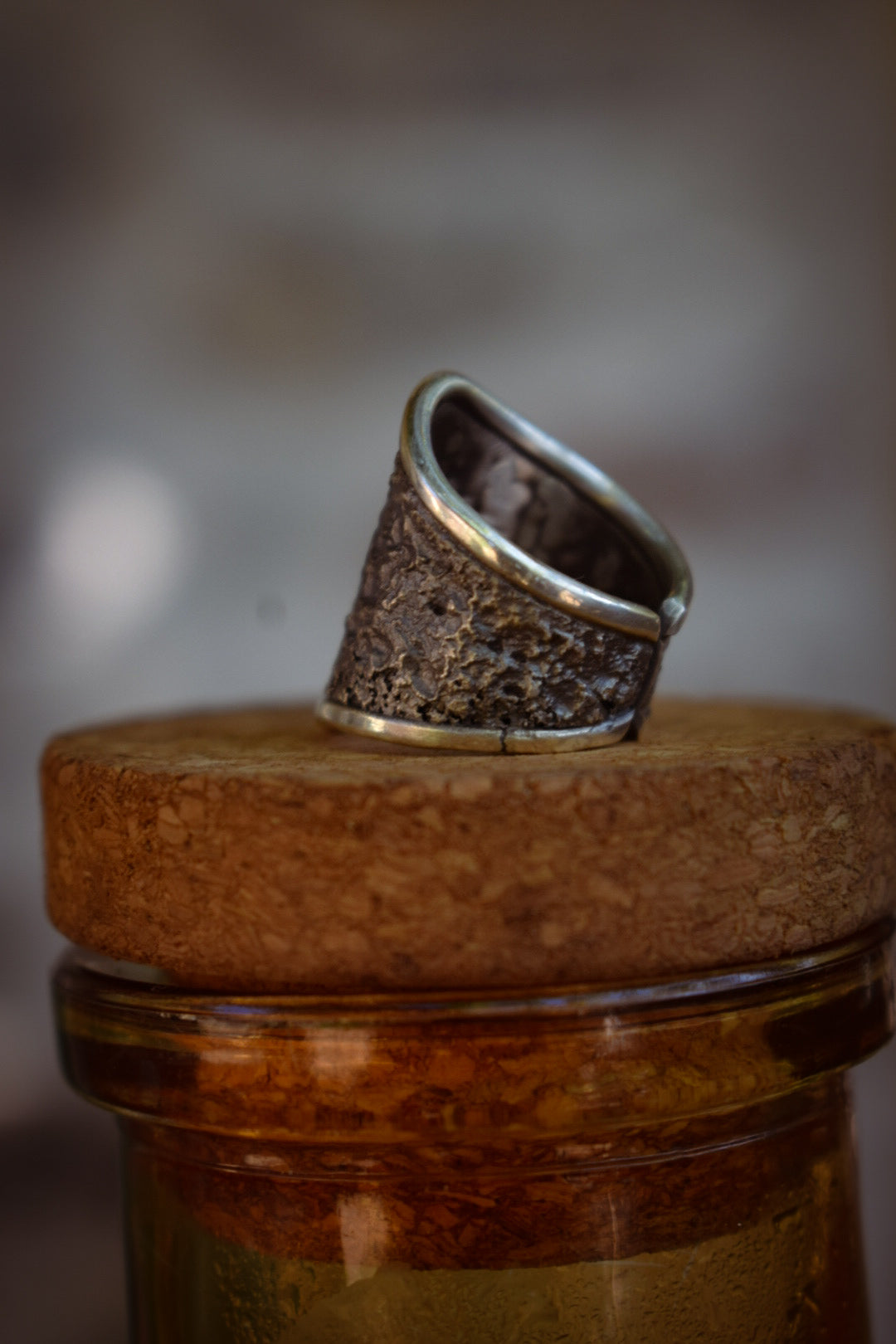 BRUT - Bague réglable texturée