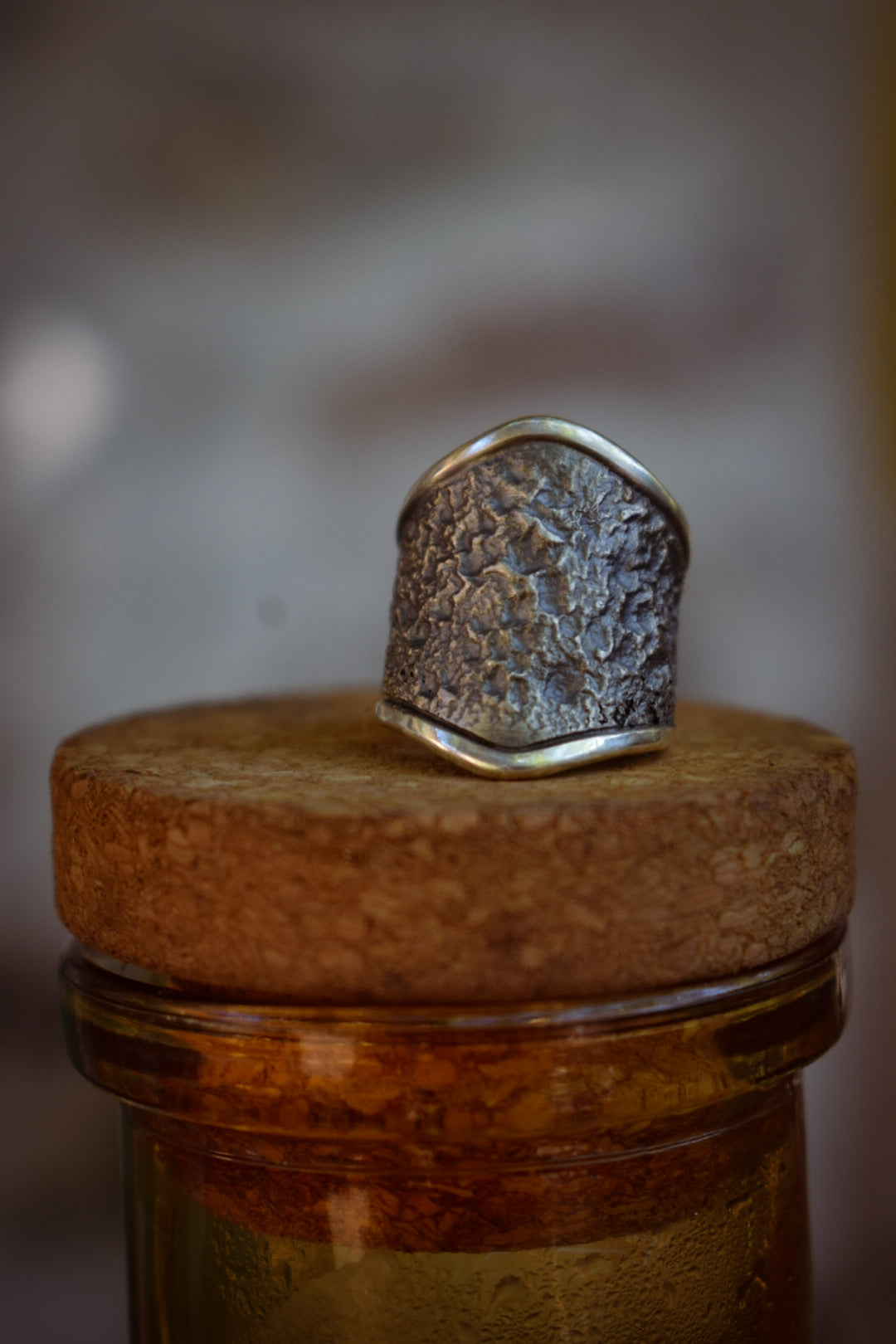 BRUT - Bague réglable texturée