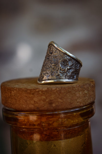 BRUT - Bague réglable texturée