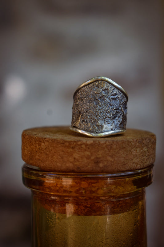 BRUT - Bague réglable texturée