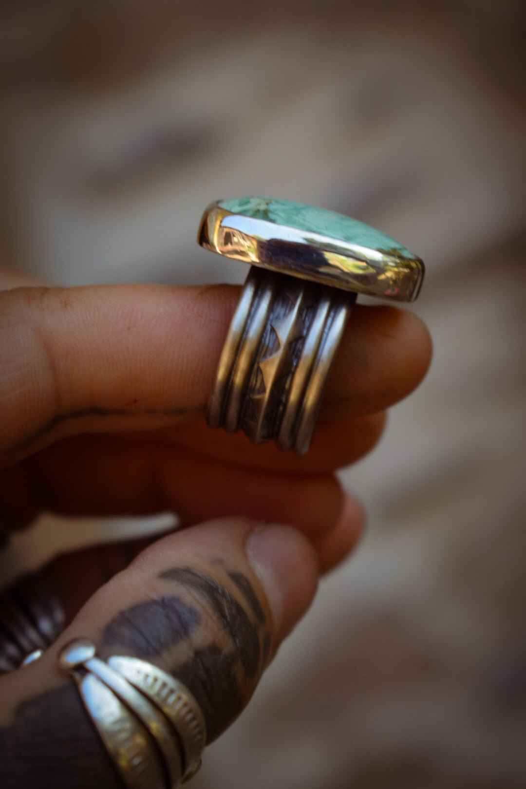 CARMEL MOUNTAIN - Bague Variscite T56