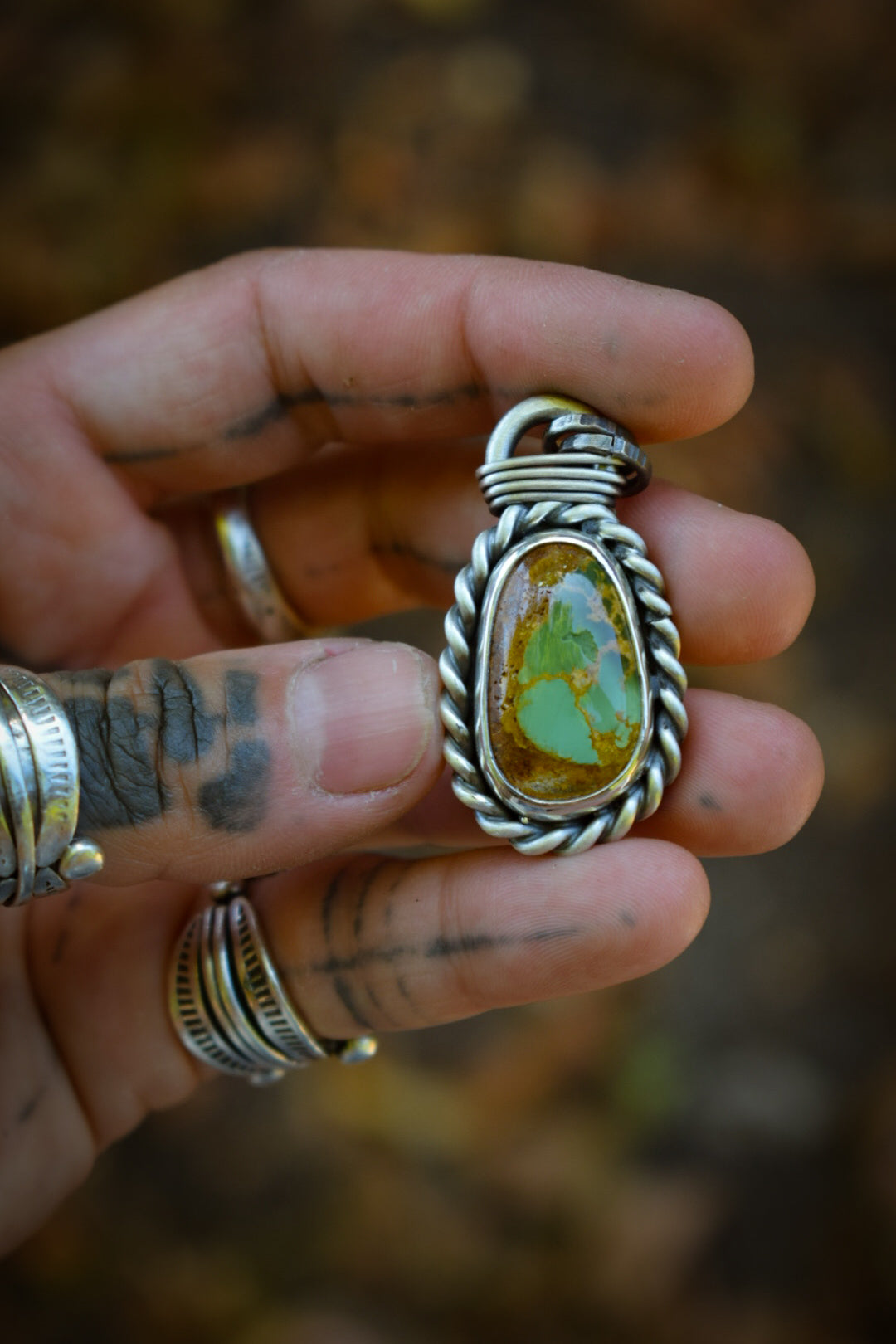 LA GUEULE CASSÉE - Pendentif Turquoise Royston
