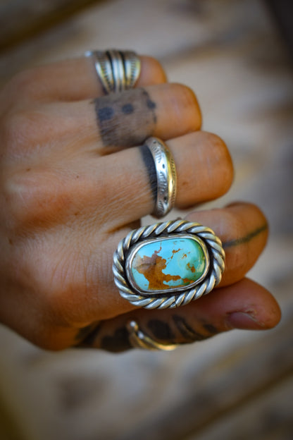 ROYSTON - Bague réglable Turquoise Royston