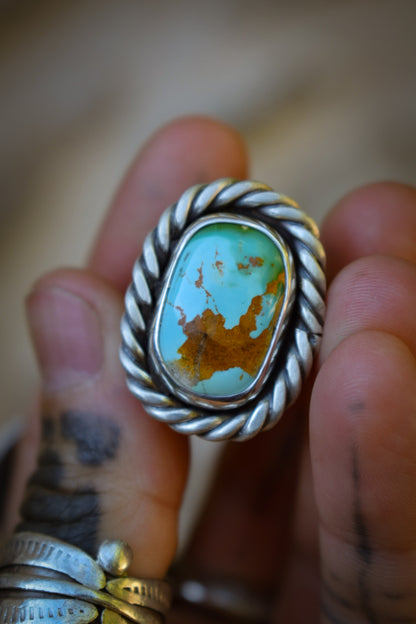 ROYSTON - Bague réglable Turquoise Royston