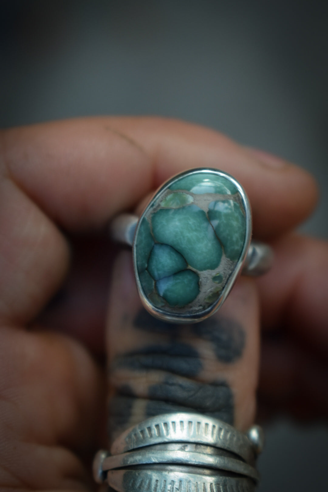 COLORS - Bague T56,5 Variscite Desert Bloom