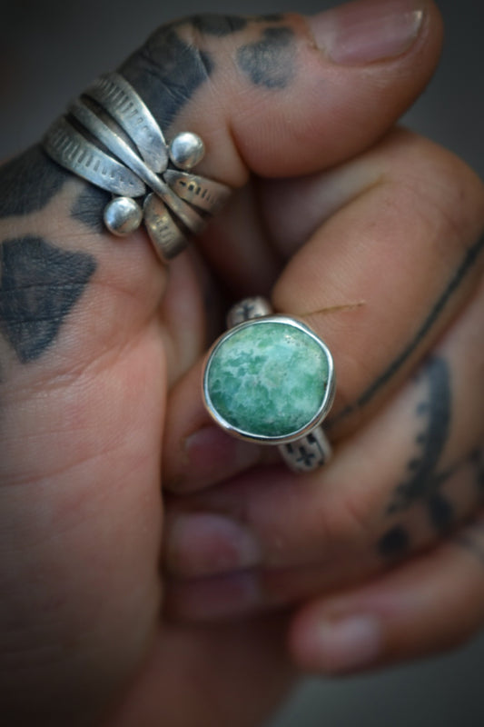 COLORS - Bague T52 Variscite Damele
