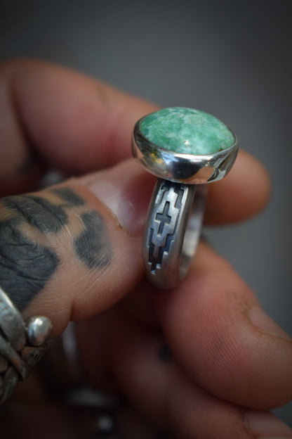 COLORS - Bague T52 Variscite Damele
