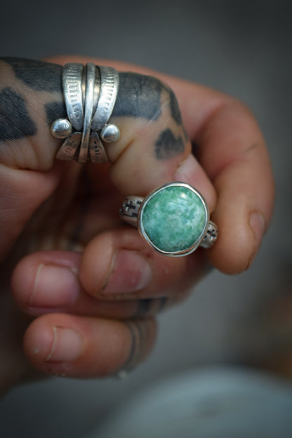 COLORS - Bague T52 Variscite Damele