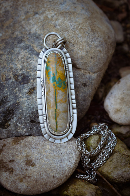 RIVIÈRE - Pendentif Turquoise Royston
